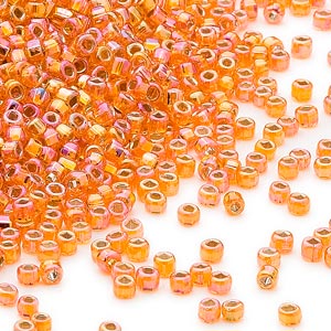 11D-4538 Silver Lined Orange Rainbow 11D-4538 Silver Lined Orange Rainbow