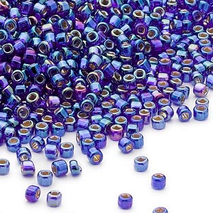 11D-4550 Silver Lined Cobalt Rainbow 11D-4550 Silver Lined Cobalt Rainbow