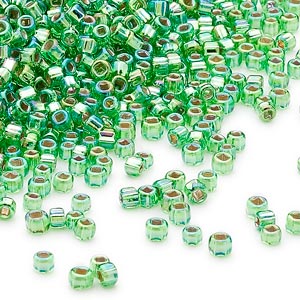11D-4559 Silver Lined Lime Green Rainbow 11D-4559 Silver Lined Lime Green Rainbow