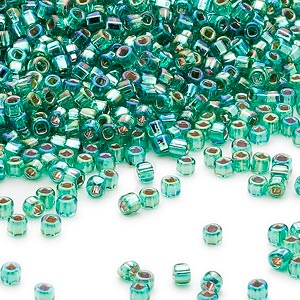 11D-4562 Silver Lined Jade Green Rainbow 11D-4562 Silver Lined Jade Green Rainbow