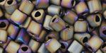 11T-614 Matte Raku Raku Olive/Purple Iris - Click Image to Close