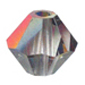 4mm Swarovski Crystal Black Diamond AB